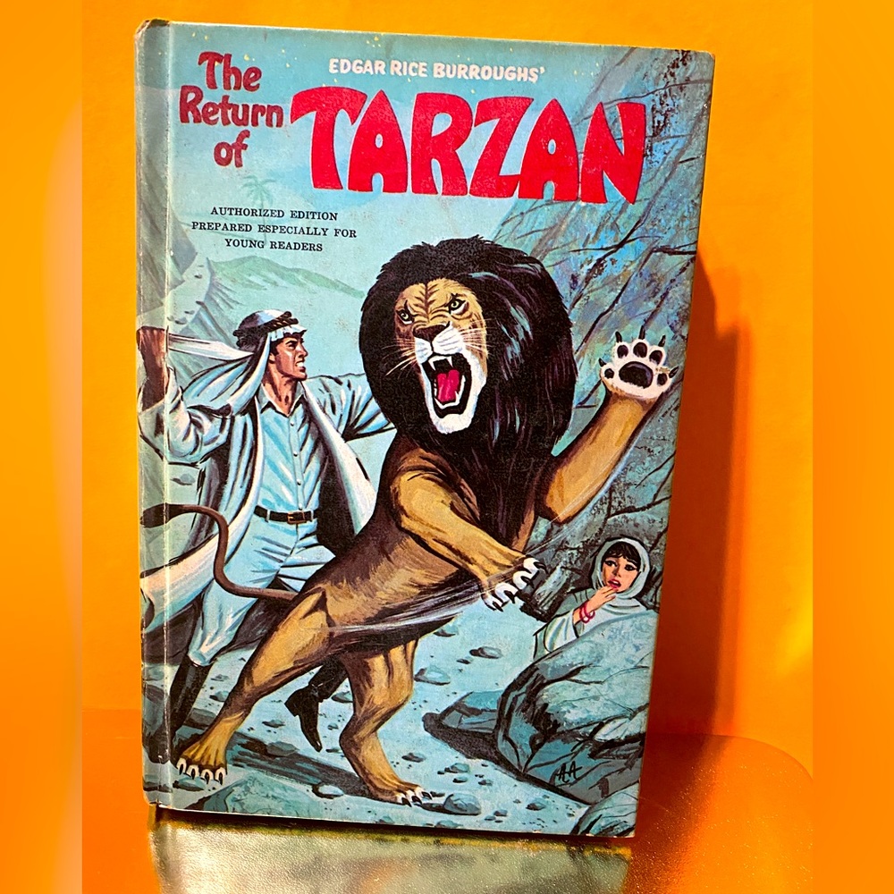 THE RETURN OF TARZAN VTG 1967HARDCOVER BOOK WHITMAN 209p. Authorized Edition
